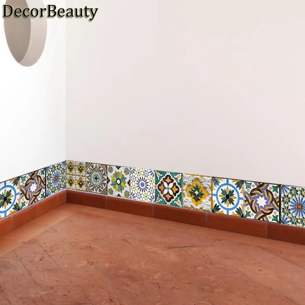 

Decor Home Self-adhesive Wallpaper Emboss Patterns DIY Tile Sticker
