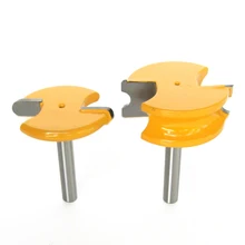 2pcs Bead Router Bit 1/4″ Shank Canoe Flute Woodworking Cutter For Power Tool
