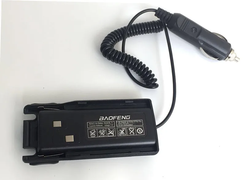 New Baofeng UV 82 Walkie Talkie Car Charger Battery Eliminator Adapter for Baofeng UV-82 Ham Radio Amador Hf Transceiver (6)