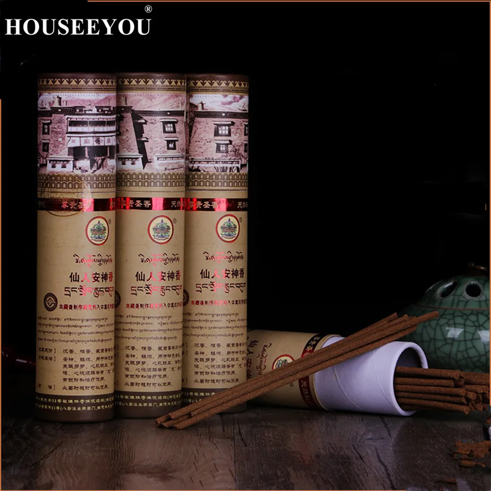 Палочки для благовоний ручной работы в тибетском стиле Mindrolling, 50 шт., благословенный из знаменитого храма, снимает тревожность, хороший запах, рассеивает отрицательную энергию