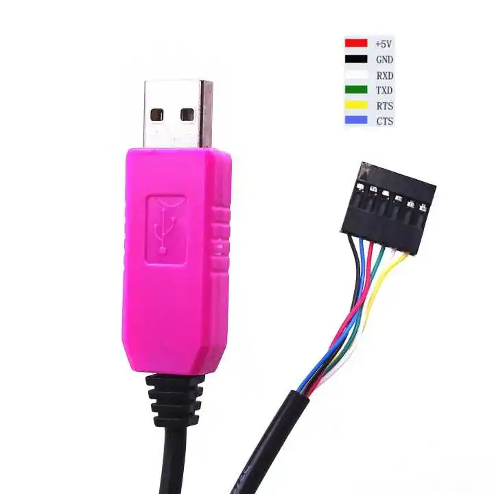 1 шт. PL2303 HXD 6 контактный USB TTL RS232 последовательный кабель для преобразования PL2303HXD