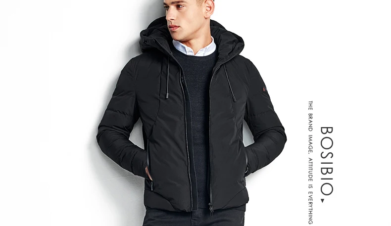 BOSIBIO Мужская Повседневная зимняя куртка с капюшоном, тонкое хлопковое толстое теплое пальто, мужская верхняя одежда, парка, плюс размер, высокое качество, 4XL 89816