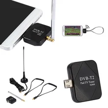 Receptor de televisión Digital inalámbrica para teléfono móvil Android, sintonizador de TV DVB T2, DVB-T, Dongle, receptor de TV HD, DVB-T2 Pad