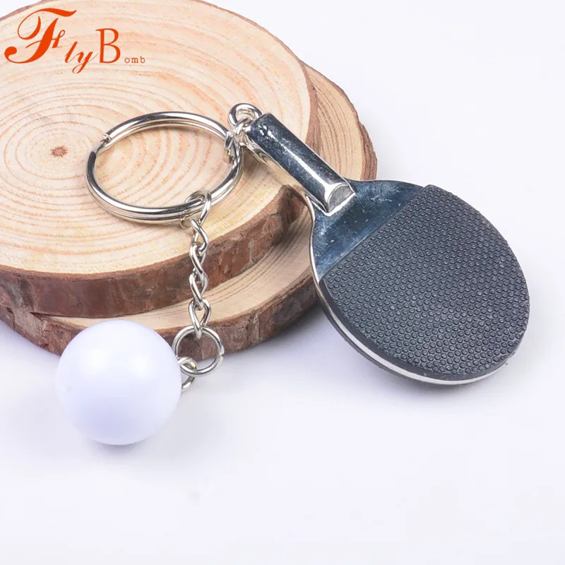 

Table Tennis Key Buckle Originality Metal Key Mini Handmade Souvenir Cute Piongpong Key-chain Bike Keyring Novelty Gift L755OLF