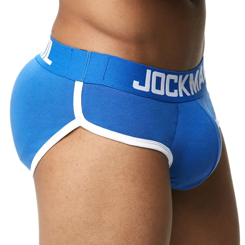 mens underwear briefs JOCKMAIL Brand Enhancing Mens Underwear Briefs Sexy Bulge Gay Penis pad Front + Back Magic buttocks Double Removable Push Up Cup best underwear for men