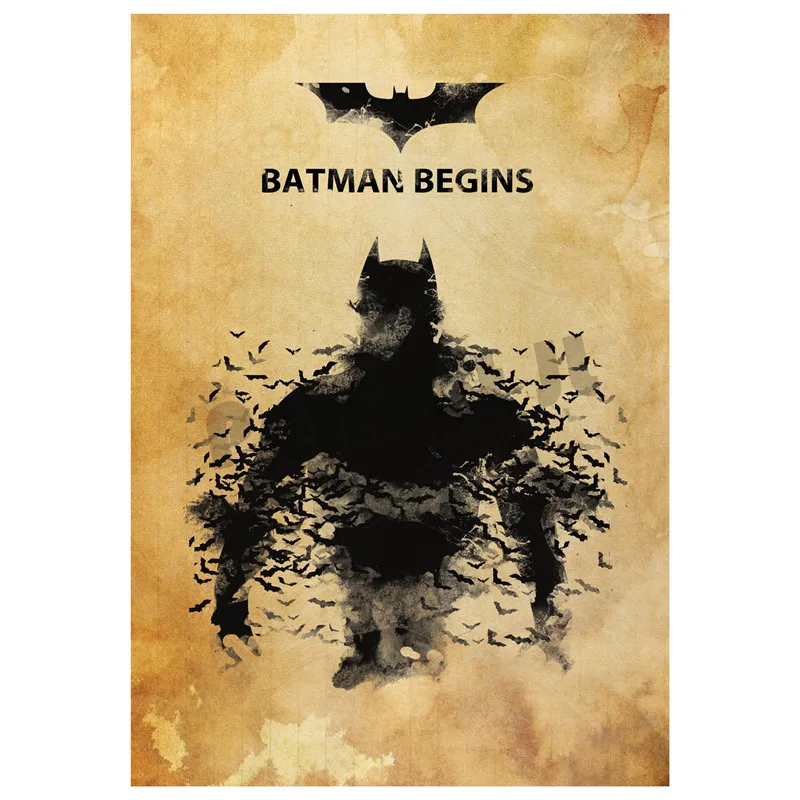 Бэтмен мультсериал домашние декоративные принадлежности белая мелованная бумага плакат стикер на стену домашний декор