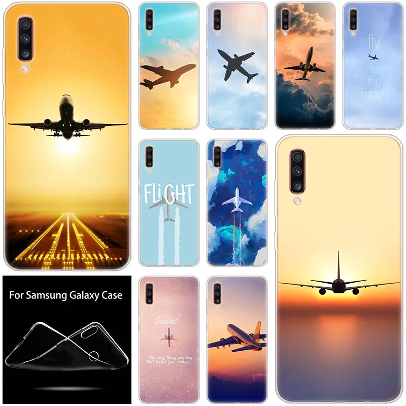 

Aircraft plane airplane Soft Case For Samsung Galaxy A90 A80 A70 A60 A50 A40 A30 A10 A20E A2CORE A9 A7 A8 A6 Plus 2018 A5 2017