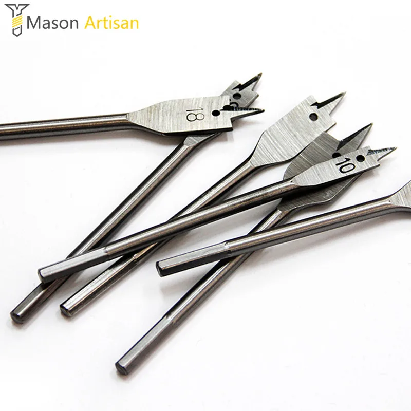 

6Pcs Woodworking Spade Drill Bits 10-25/12-32mm Wood Flat Drill Set 1/4 Shank Electric Tools Accessoies Ferramentas Herramientas