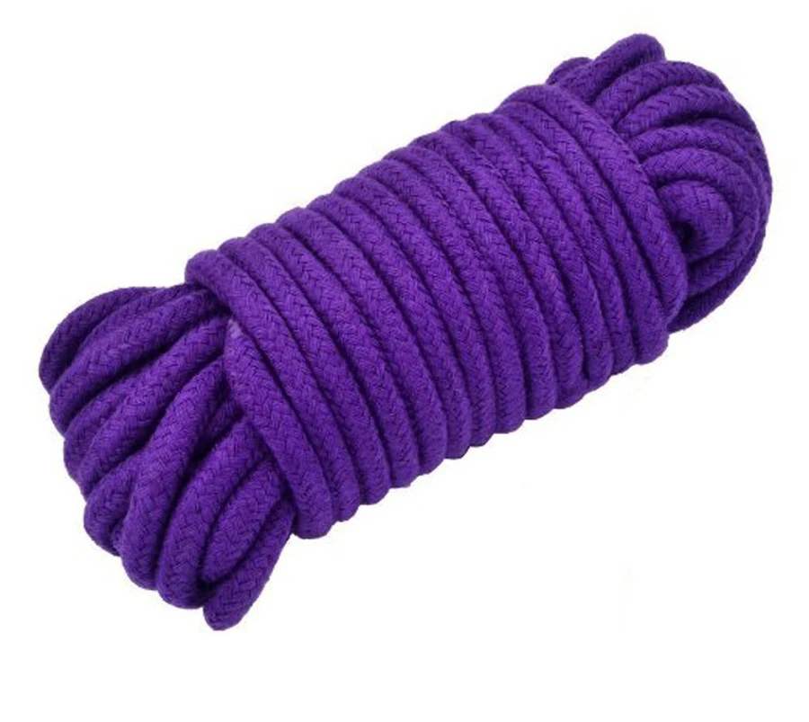 Purple Soft Cotton Bondage Rope,Game Play Kit, Fetish Bondage