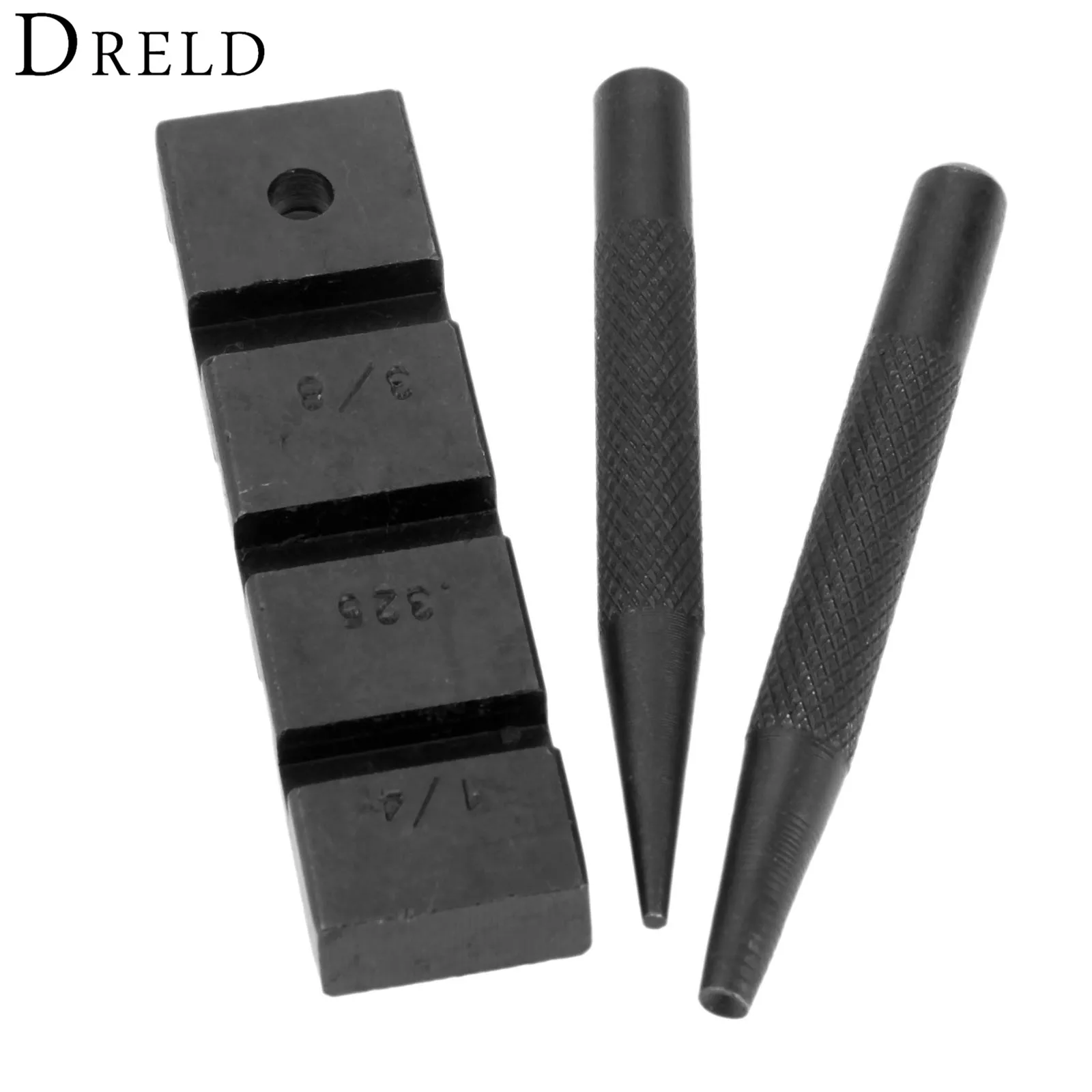 DRELD 3Pcs/set Pocket Chainsaw Bar Chain Link Revit Punch Breaker & Joiner Tools Set Chainsaws