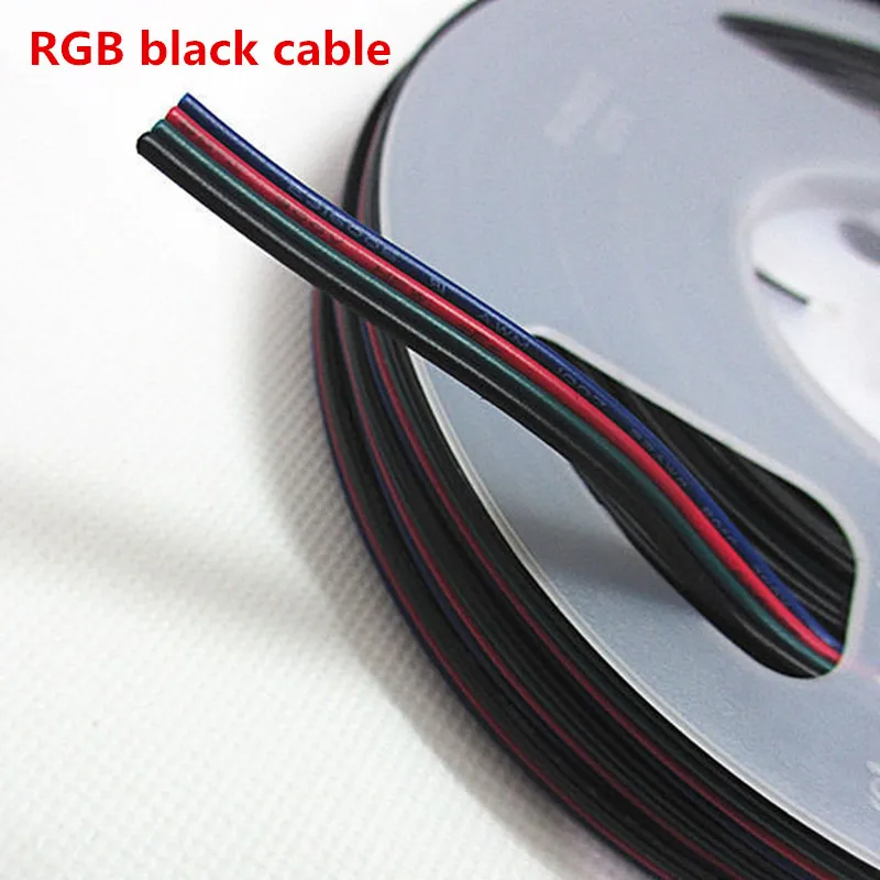 

5~100 meters RGBW RGBW 5050 3528 LED Stirp Light 2pin 3pin 4pin 5Pin 22 AWG Extension Electric Wire Led Connector Cable