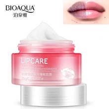 BIOAQUA, Клубничная маска для сна, отшелушивающий бальзам для губ, увлажняющий крем, питают губы, питают витамин С, крем для ухода за кожей, 20 г