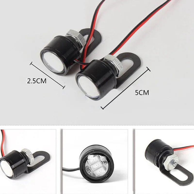 2 шт 12V мотоциклов белый Светодиодный точечный светильник головной светильник вождения светильник противотуманная фара 21,5*20*47 мм Точечный светильник Аксессуары для автомобильной работы туман светильник