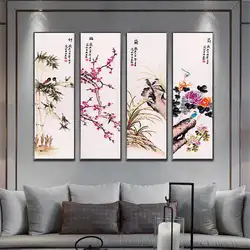 Yonghe домашний декоративные спрей масло живопись тушью сливы настраиваемые состав плакат настенные панно для украшения спальни