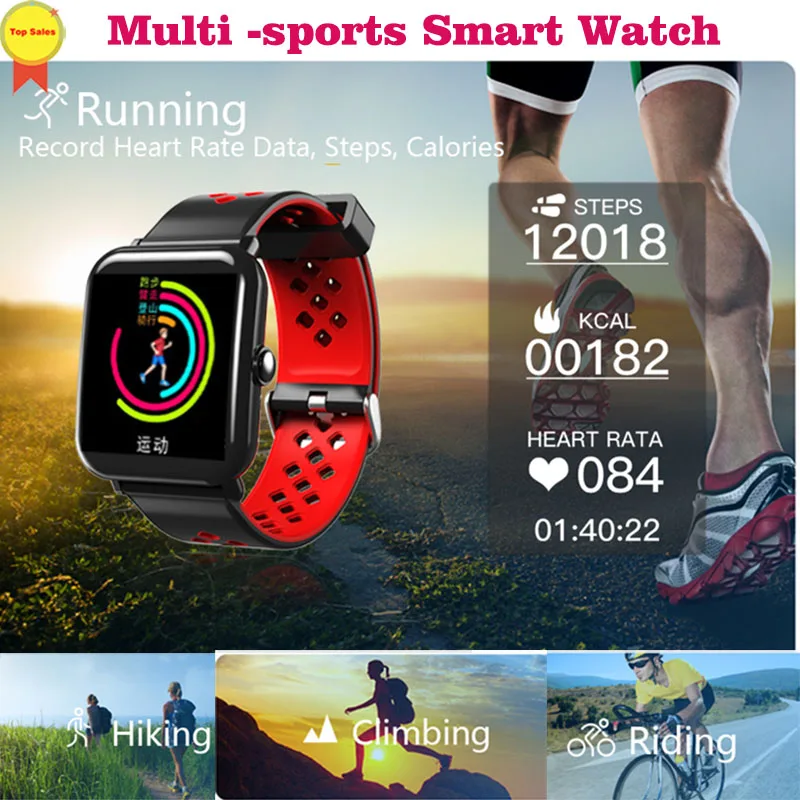 

High Quality versionSmart Sports Watch Waterproof Bluetooth Bracelet With Heart Rate Sleep Monitor Running Steps For IOS Android