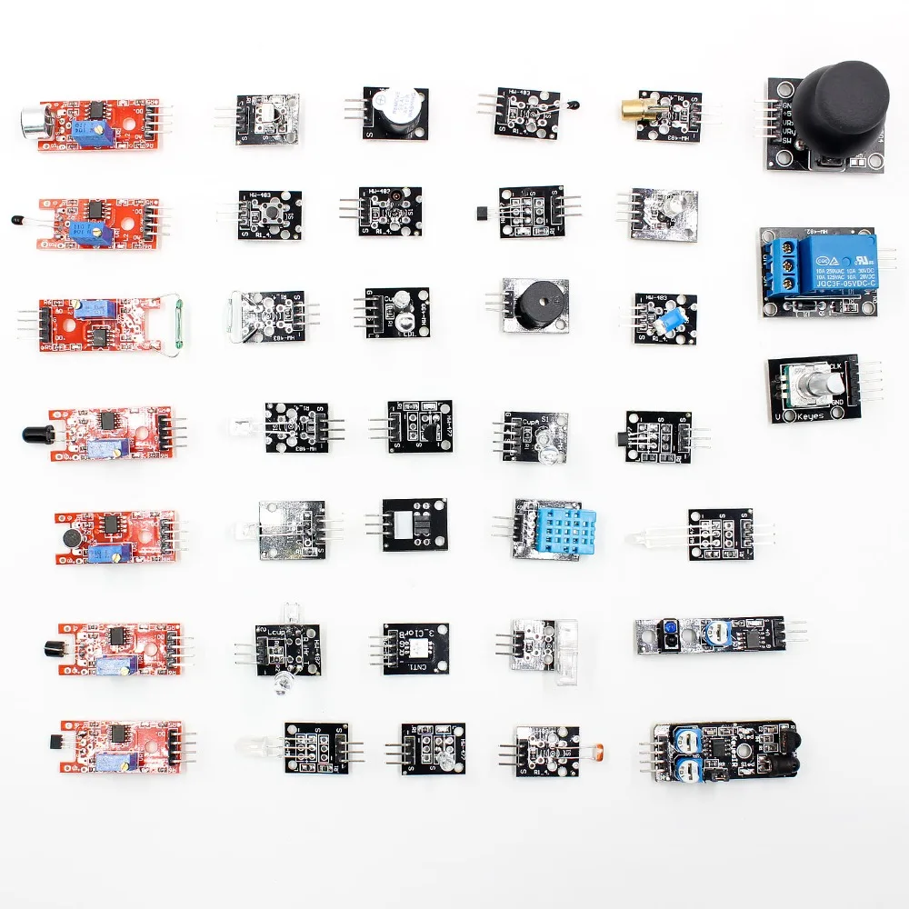 Наборы датчиков 37 в 1 для Arduino | Электронные компоненты и принадлежности