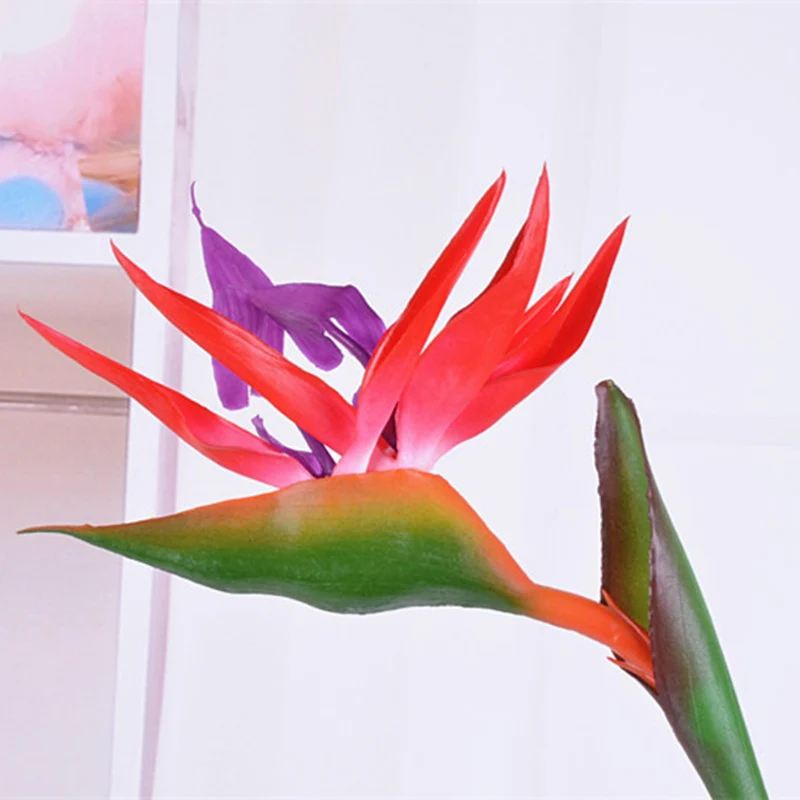 

High Simulation Artificial Flower Fake Strelitzia Vivid Home Wedding Party Decoration UEJ