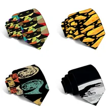 Дизайн забавные мужские галстуки мультфильм новинка модные галстуки 3D печатных шеи галстуки вечерние подарок 5LD21