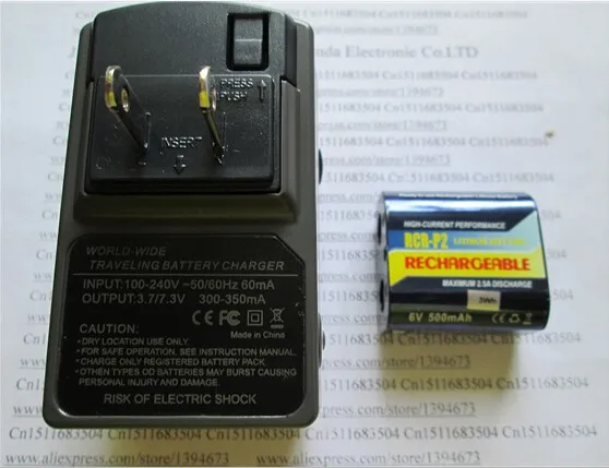 Горячая новинка CR-P2(RCR-P2) Аккумулятор для камеры+ зарядное устройство CRP2 P2 6V 500mah перезаряжаемый литиевый аккумулятор