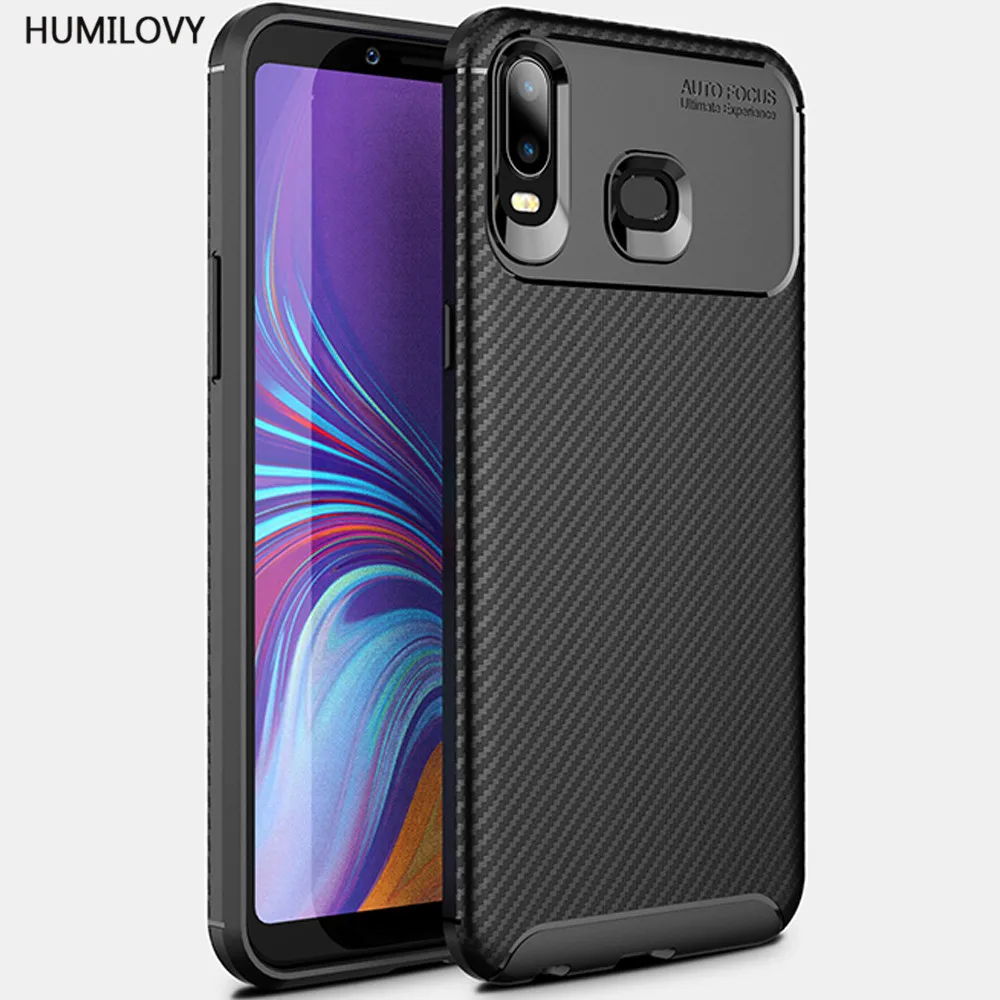 Чехол для Samsung Galaxy A6s чехол силиконовая прочная броня мягкая задняя крышка чехлы