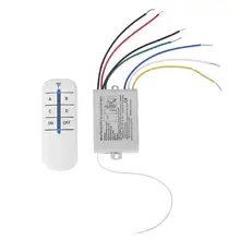 4 реле 220 в цифровой Умный Цифровой домашний настенный светильник беспроводной Радиочастотный пульт дистанционного управления передатчик+ приемник