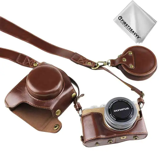 EM5 Mark 2 with 12-40mm and 40-150mm Lens First2savvv XJD-EM5II-HH01 PU leather digital camera case bag cover with should strap for Olympus OM-D E-M5 Mark II Cleaning cloth EM5 Mark 2 with 12-40mm and 40-150mm Lens First2savvv XJD-EM5II-HH01 PU leather digital camera case bag cover with should strap for Olympus OM-D E-M5 Mark II Cleaning cloth