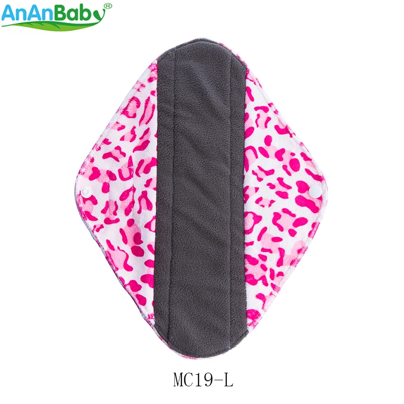 Ananbaby 10 шт. в партии моющийся санитарный Полотенца тканевые менструальные прокладки многоразовые прокладки Pad Размеры L(30,5 х 9
