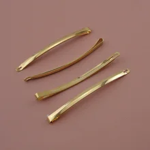 10 шт. 5 мм* 9,0 см золотистые изогнутые простые металлические длинные заколки, заколки для волос женские боковые заколки без свинца, без никеля