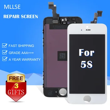 

10/pcs NEW Pantalla For iPhone 5S LCD Display Touch Screen Digitizer with Frame Assembly Replacement 4" inch LCD Fast Shipping
