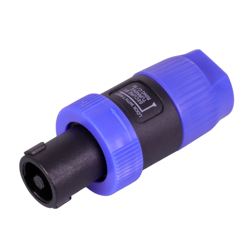 Speakon NL4FC синий оранжевый 4 Pin с разъемом «папа» Совместимость аудио кабель Разъем OT8G VE028 P0.11 - Цвет: blue