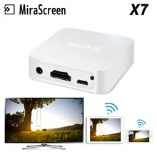 ТВ-стик HDMI ключ Mira экран X7 Беспроводной Wi-Fi для iOS Android телефон аудио видео Miracast Мини ПК/ТВ для автомобиля большой экран