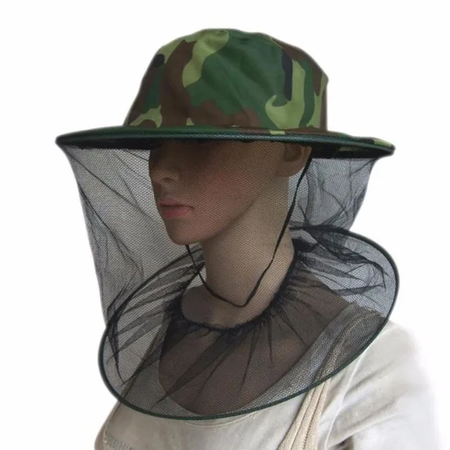 Nuovo Apicoltura Cappello Del Camuffamento Zanzara Ape Insetto Netto Cappello di Nuovo Apicoltura Cappello Del Camuffamento Zanzara Ape Insetto Netto Cappello di