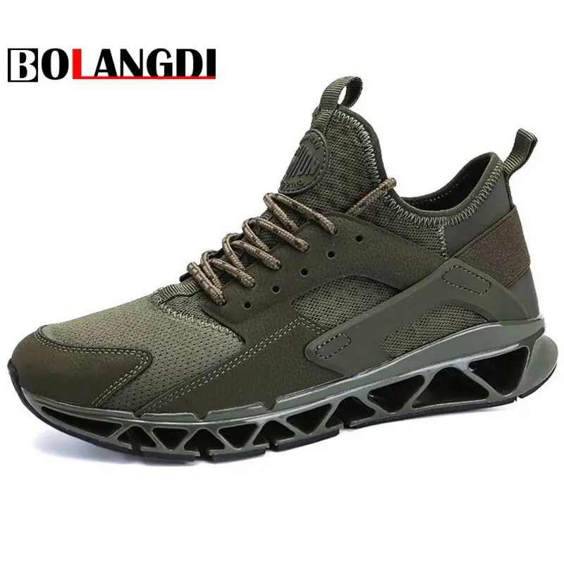 

Bolangdi Mens Cushioning Running Shoes For Men Breathable Outdoor Lace-Up Sneakers Male Lace-Up Running Shoes Adult Sports Men