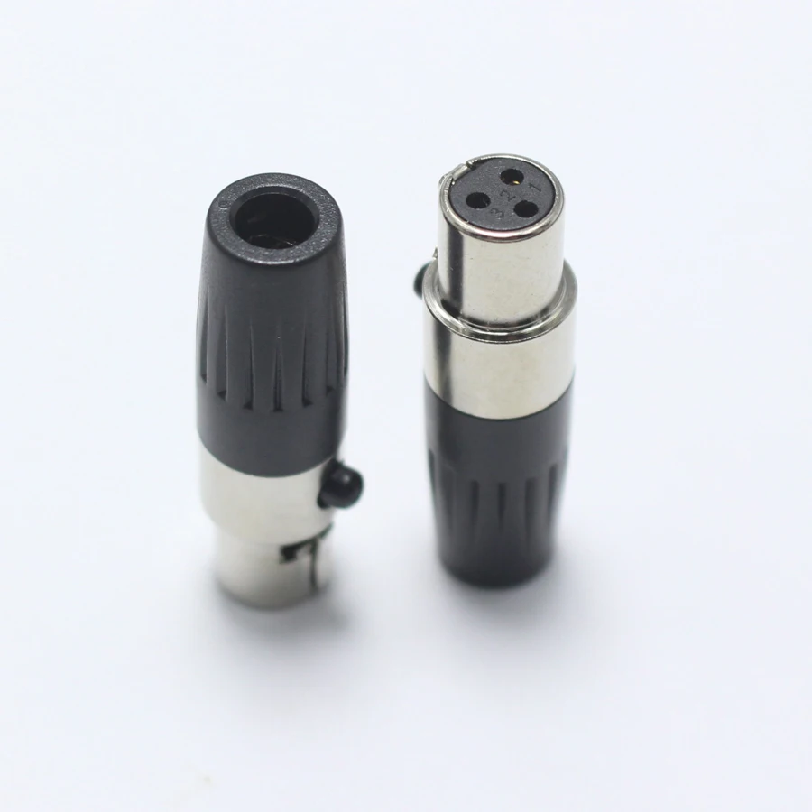 1 шт. Мини XLR 3 контактный гнездовой разъем с отверстием маленький P Аудио микрофон