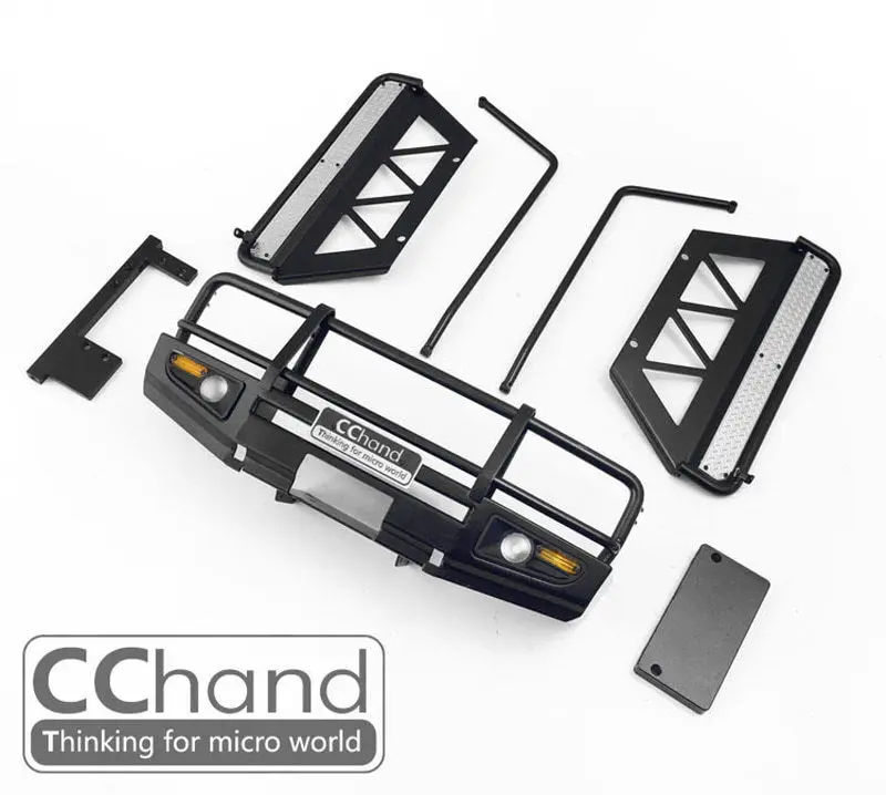 

CChand 1/10 RC4WD 1/10 LC70 ARB Front Bumper+Sliders +Side Bars Black P0000JVL