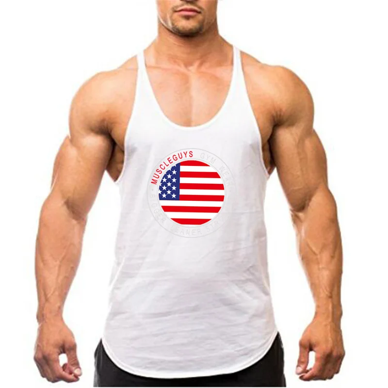 Мужские майки для занятий спортом Muscleguys майка бодибилдинга с стрингером мужчин