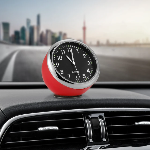 Car Ornaments Luminous Auto Watch Clock Dashboard Decoration Vehicle