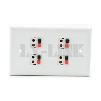 

120 X 70 size 4 ports banana sound box speaker wall plate with new style