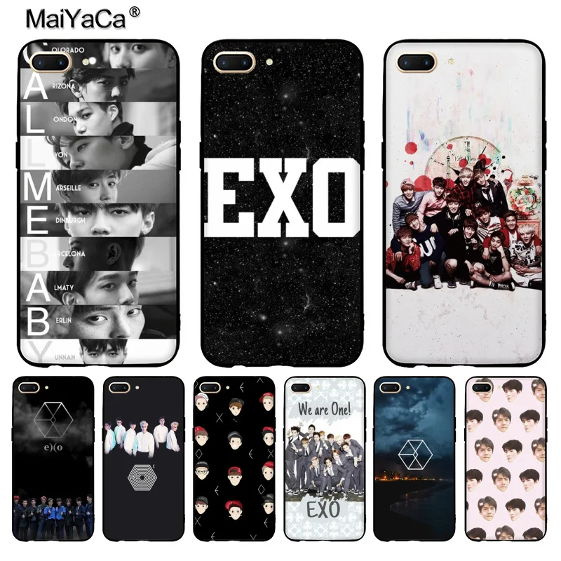 MaiYaCa pop exo Lucky een черный мягкий ТПУ чехол для телефона Аксессуары OPPO R9s R11 R9 R15 ЧЕХОЛ