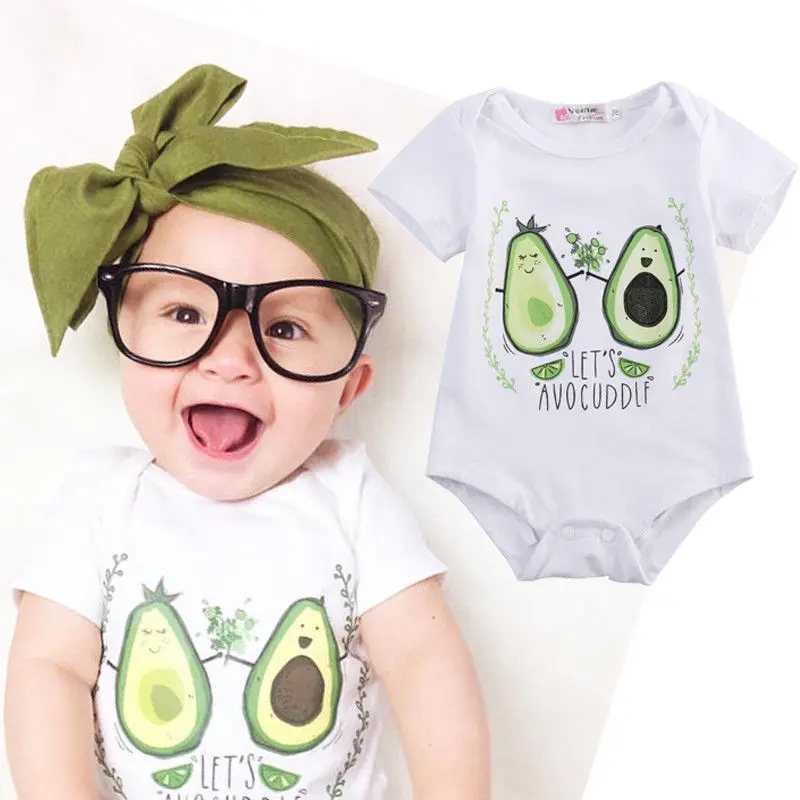 

Newborn Toddler Infant Kid Baby Boy Girl Fruit Cute Jumpsuit Bodysuit Clothes Outfit 2016 New