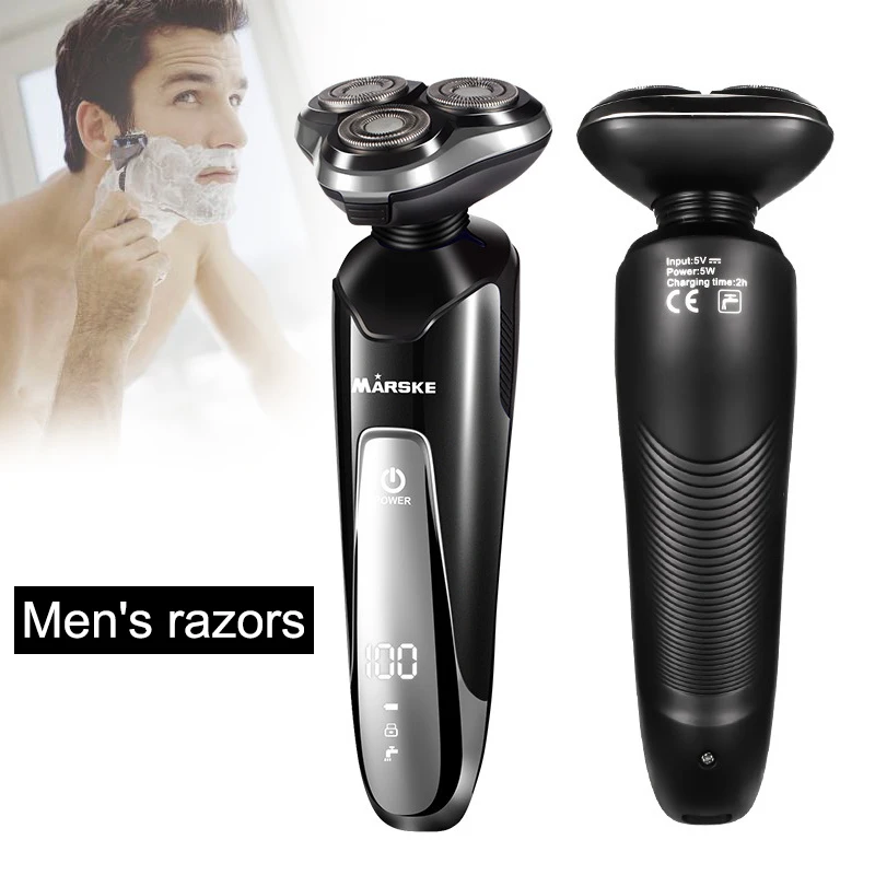 

1 Pcs Men Electric Shaver USB Charging 3 Cutter Head Multifunction Portable for Travel HY99 NO29