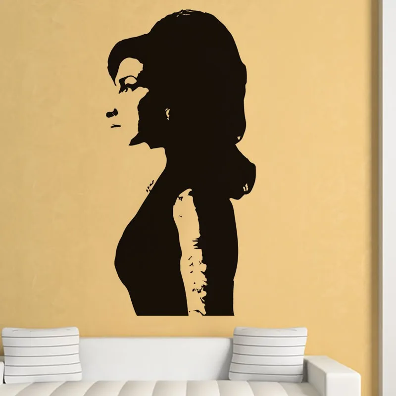 United Kingdom Beautiful Woman Wall Sticker Art Iconic Home Decor PVC