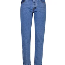 Европейский и американский для женщин Высокая талия Свободные прямые джинсовые брюки повседневное большой размеры проблемных джинсы для 2582