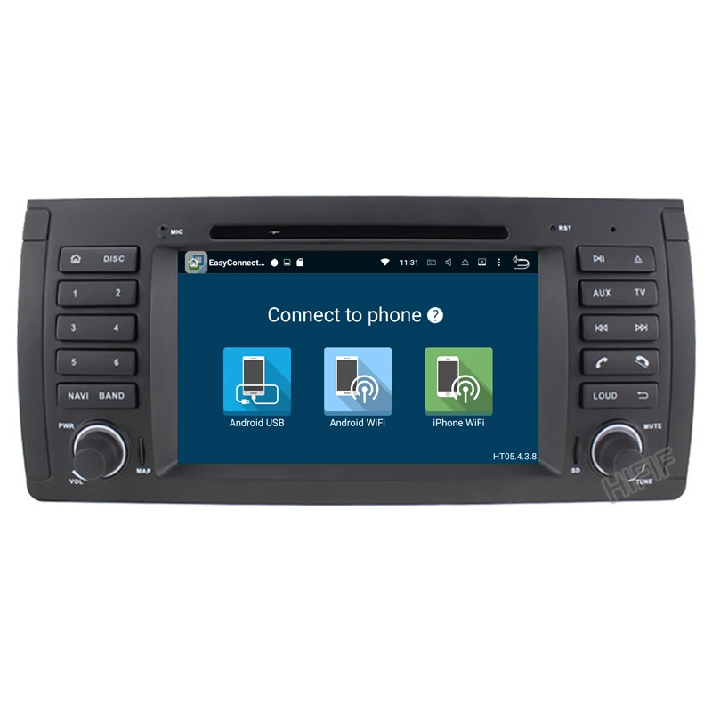 Top 4+32G 7"Android 8.0 Octa Core Radio GPS HDMI Car DVD Player for BMW E39 M5 1999 2000 2001 2002 2003/7 Series E38 1994 1995-2001 5