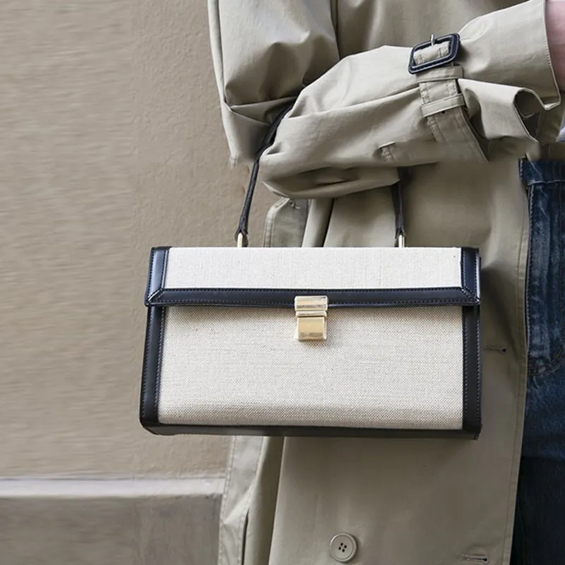 

2019 Autumn Winter Women Bags Fashion Pu Leather Handbag Panelled Casual Single Shoulder Messenger Bag Female Handbags OC696