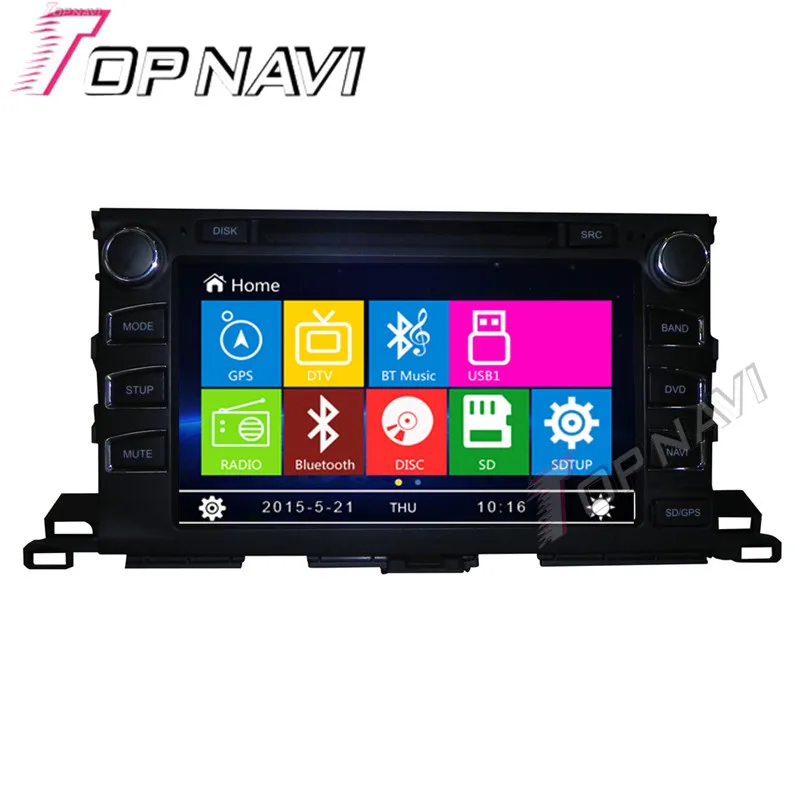 WANUSUAL 9 Car DVD GPS For Toyota Highlander 2015 Car font b Radio b font Multimedia