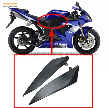 

Black Motorcycle Tank Side Cover Panel Fairing Frame Trim Cowl Case for YAMAHA YZF R1 YZFR1 2004 2005 2006