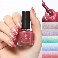 BORN PRETTY 6 мл термальный лак для ногтей фиолетовый красный цвет отшелушивается быстрая сушка Температура Изменение цвета лак для ногтей