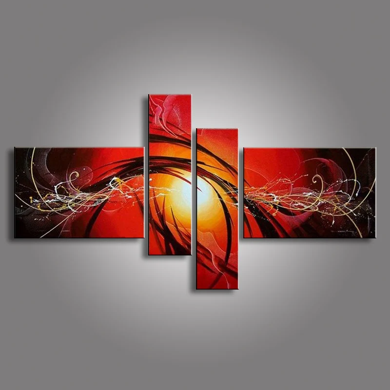 oil-paintings-on-canvas-red-black-white-home-decoration-Modern-abstract-Oil-Painting-wall-XD4-019 (4)