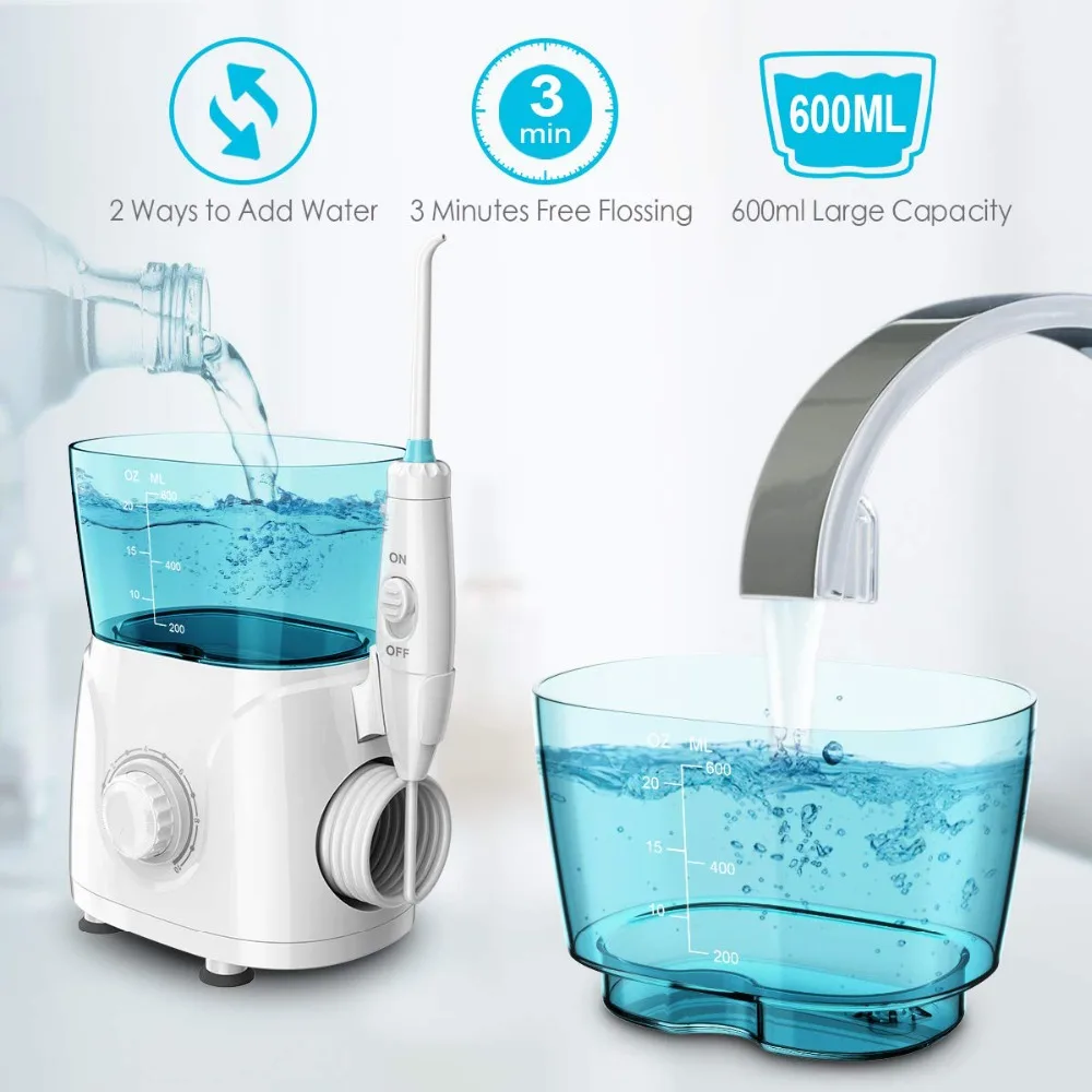Зубная скобка deston Water Flosser для ирригатора полости рта с 10 регулируемым давлением